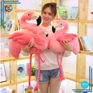 Peluche géante flamant rose