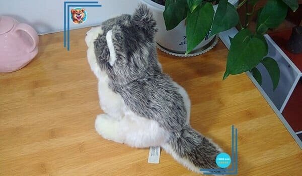 Peluche loup gris de Sibérie – Image 2