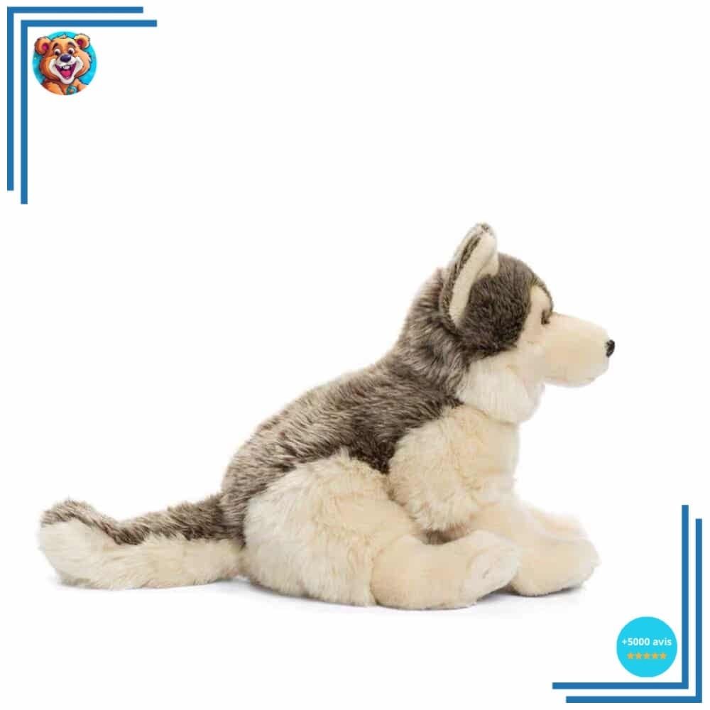 Peluche loup gris mignon – Image 2