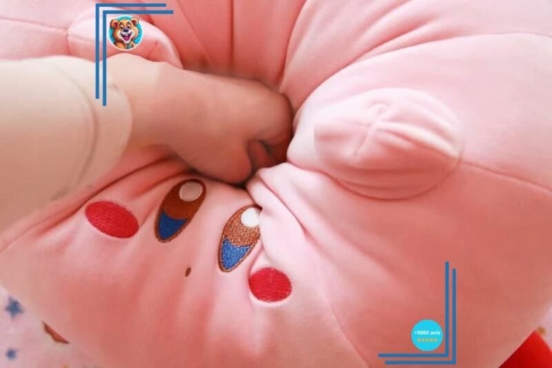 Peluche rose de Kirby aux joues rouges – Image 3