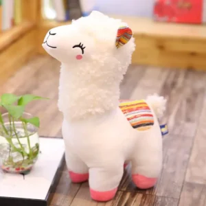 Peluche alpaga unie avec robe tondue