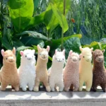 Peluche alpaga à poils longs