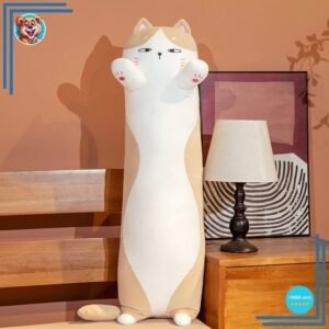 Peluche de chat Long coussin de câlin