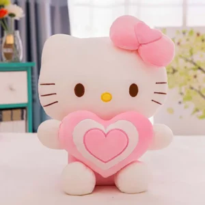 Peluche Hello Kitty avec un cœur