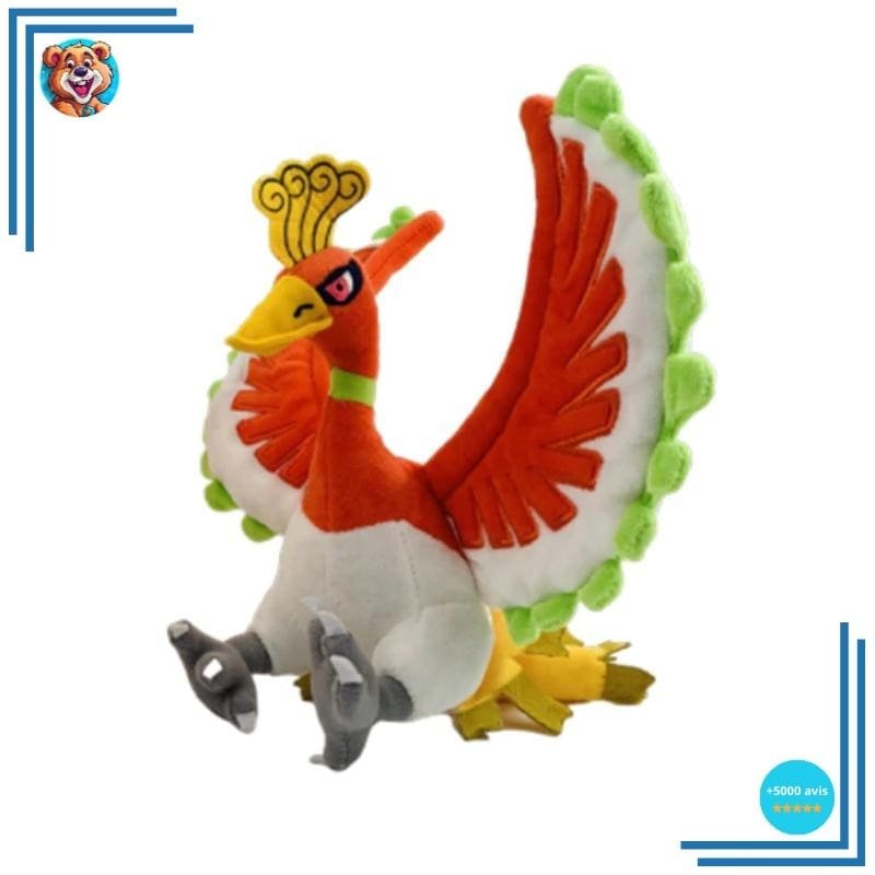 Peluche Pokémon Ho-Oh Vert – Image 5