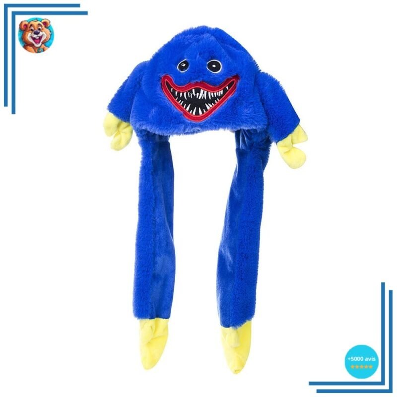 Chapeau Huggy Wuggy peluche qui fait peur – Image 2