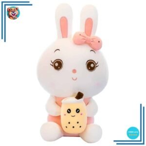 Peluche lapin bubble tea