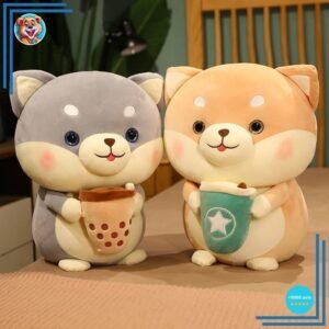 Peluche chien Bubble Tea