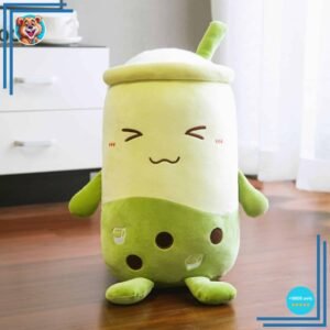 Oreiller en peluche Thé Matcha Bubble tea