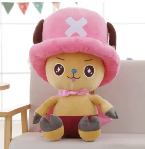 Peluche géante Chopper One Piece rose