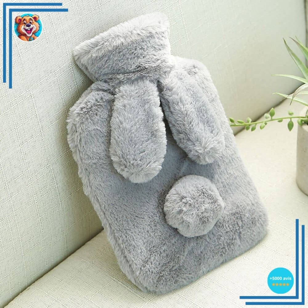 Peluche Bouillote lapin tout doux