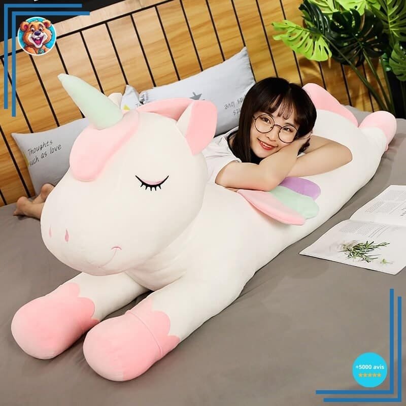Coussin peluche licorne – Image 2