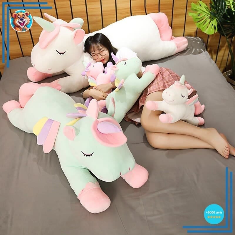 Coussin peluche licorne – Image 3