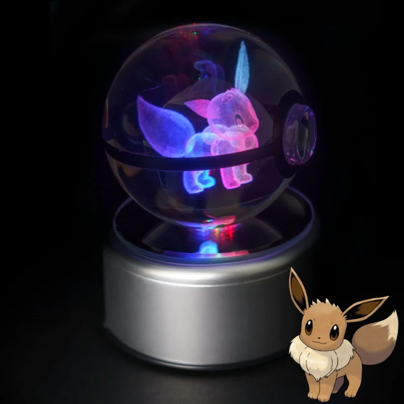 Pokéball Lumineuse en Cristal Pokémon – Image 18