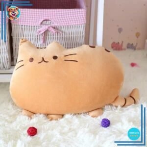 Peluche chat toute mignonne orange