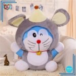 Peluche Doraemon déguisée en souris