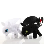 Pack de peluche Dragon Krokmou noir + Furie Eclair