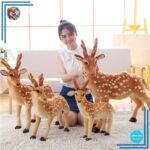 Doudou peluche mignon en forme de cerf XXL