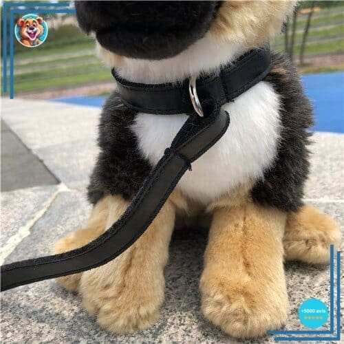 Peluche Chien Berger Allemand avec Laisse – Image 4