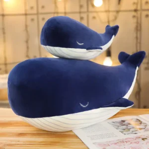 Peluche géante baleine bleue marine