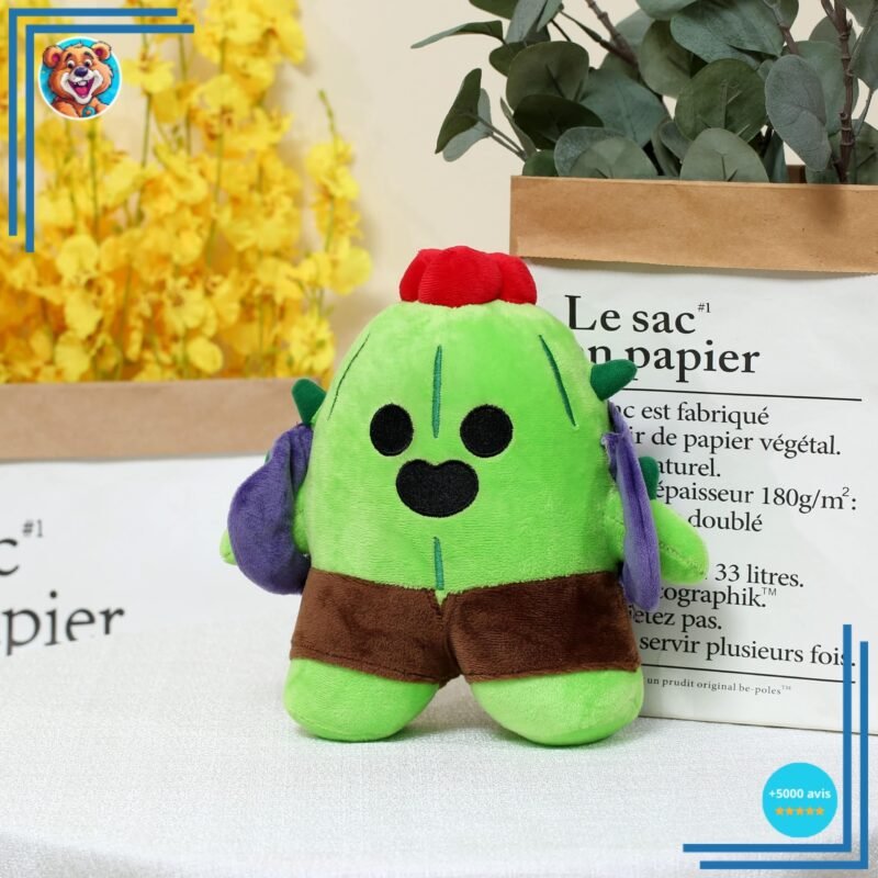 Pack Peluche Brawl Stars Spike et Léon – Image 2