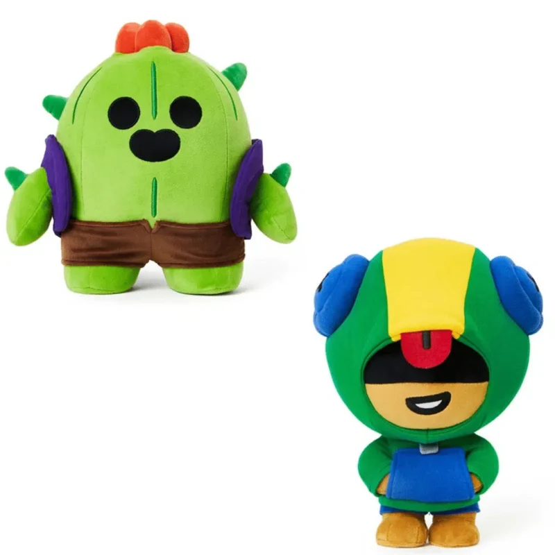 Pack Peluche Brawl Stars Spike et Léon
