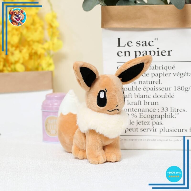 Pack de peluche Pokemon Evoli 20cm + Aquali toute douce – Image 2