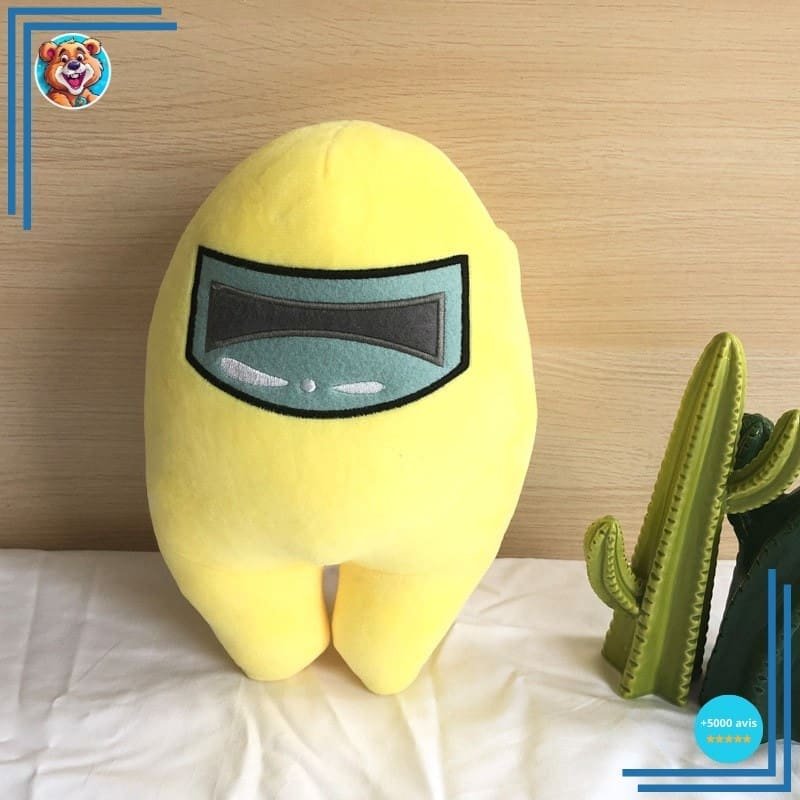 Peluche Among Us jaune trop cool