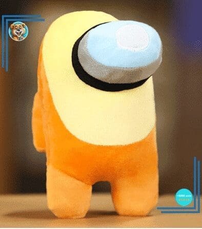 Peluche Among Us orange jaune