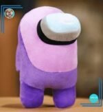 Peluche Among Us violette rose