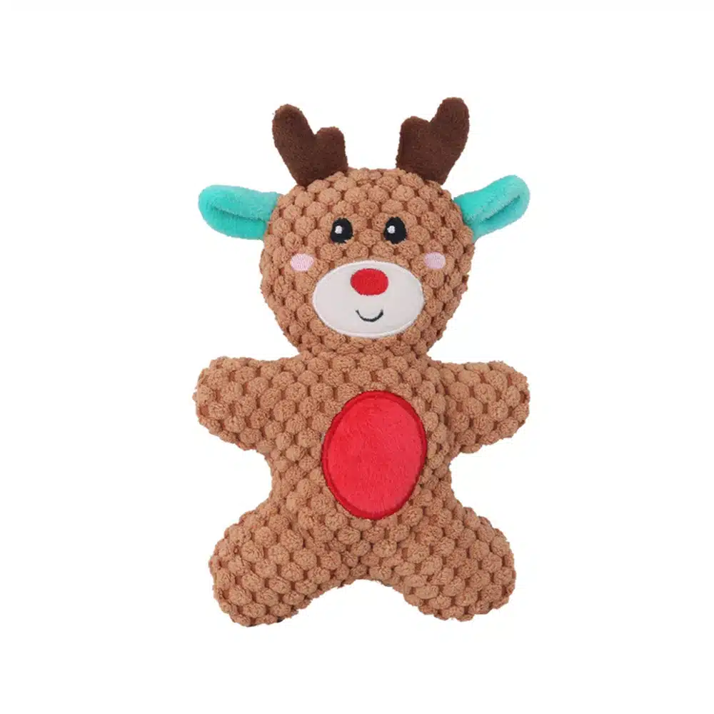 Peluche de noël cerf en pain d’épice