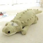 Peluche Crocodile oreiller grise