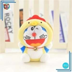 Peluche Doraemon déguisée en poule