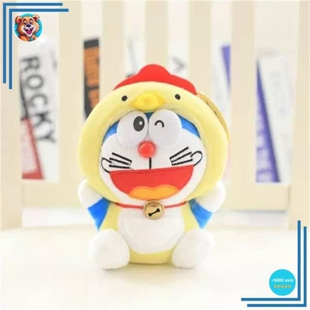 Peluche Doraemon déguisée en poule