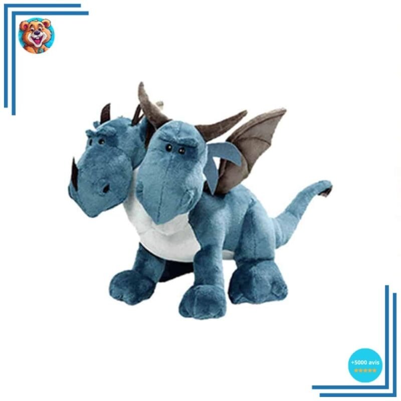 Peluche Dragon à deux têtes