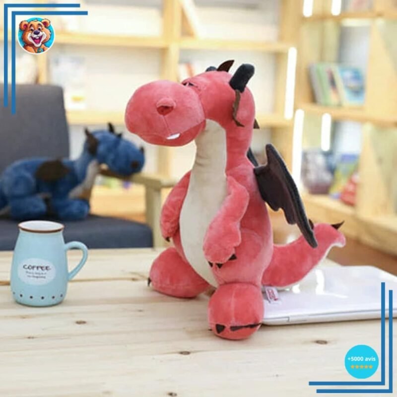 Peluche Dragon rose – Image 2