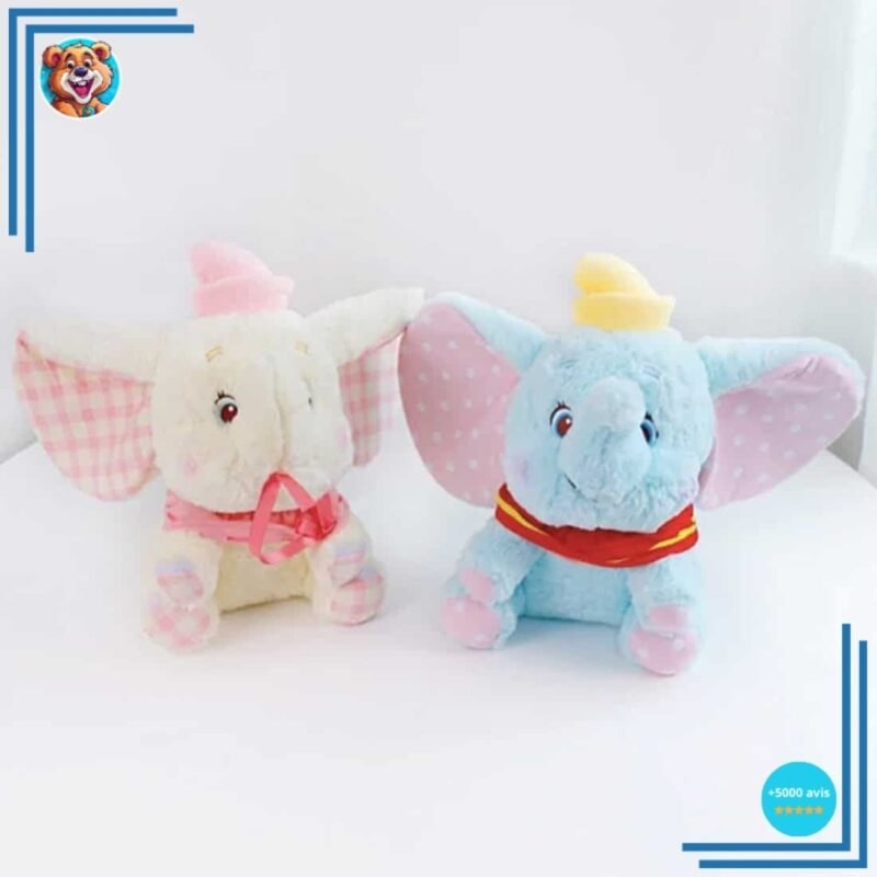Peluche Dumbo bleu tout doux – Image 2