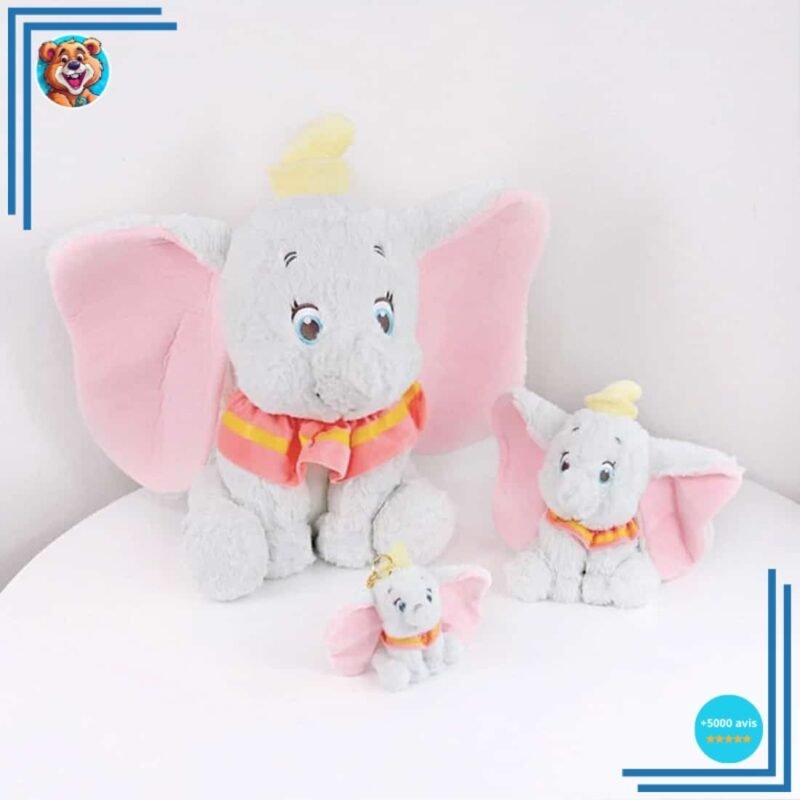 Peluche Dumbo gris tout doux – Image 3
