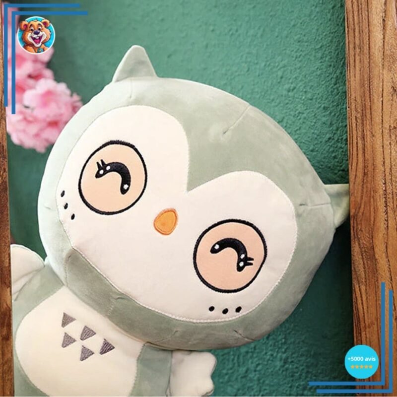 Peluche Hibou Kawaii vert – Image 2