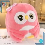 Peluche Hibou rose trop mignon