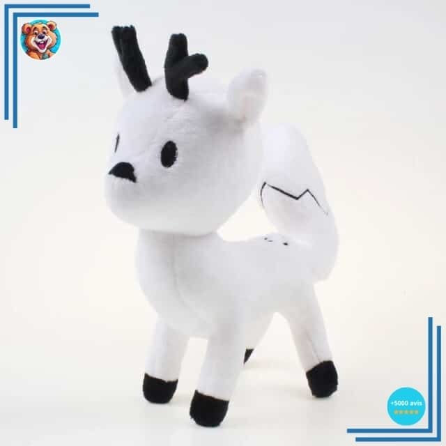 Peluche Hilda cerf blanc