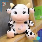 Peluche bébé vache brodé