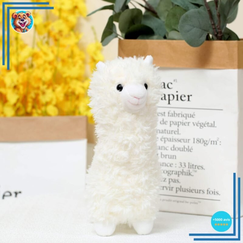 Peluche Lama alpaga blanc – Image 4