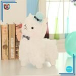 Peluche Monsieur Lama bleu