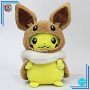 Peluche Pikachu déguisé en Evoli
