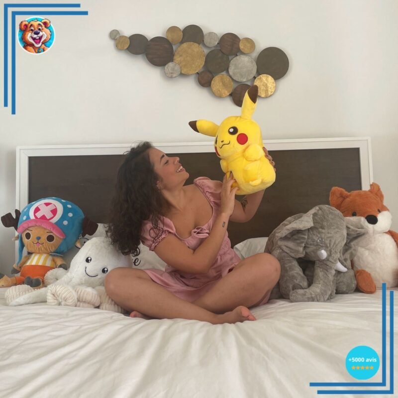 Pack de peluche Pikachu qui dort super mignon – Image 2