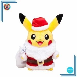 Peluche Pikachu style père noël