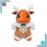 Peluche Salamèche renne de Noël