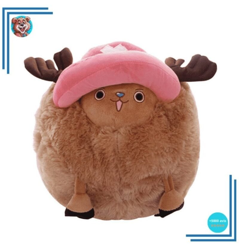 Peluche Tony Tony Chopper One Piece en boule Rose