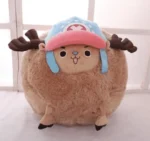 Peluche Tony Chopper One Piece en boule bleu